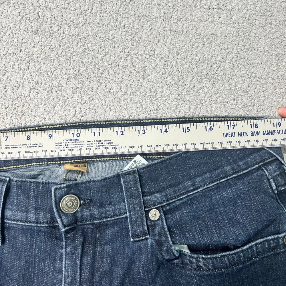 True‎ Religion Jeans Ricky Relaxed Straight 38 Dark Wash Y2K Streetwear USA Made